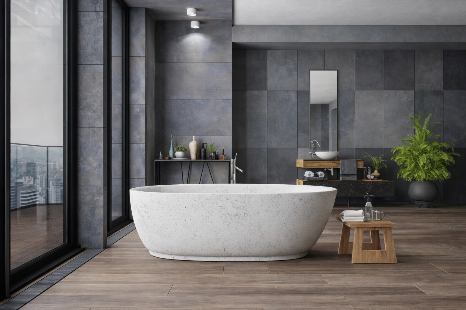 Modern fürdőszoba burkolás Budapest