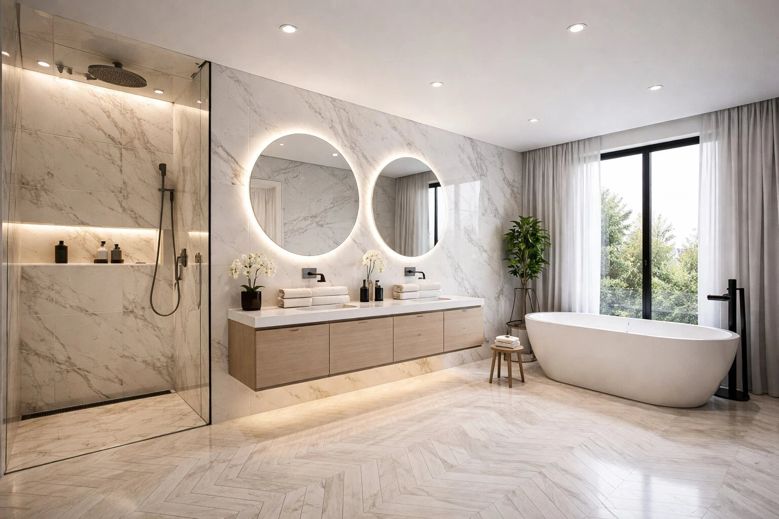 Modern fürdőszoba burkolás Budapest